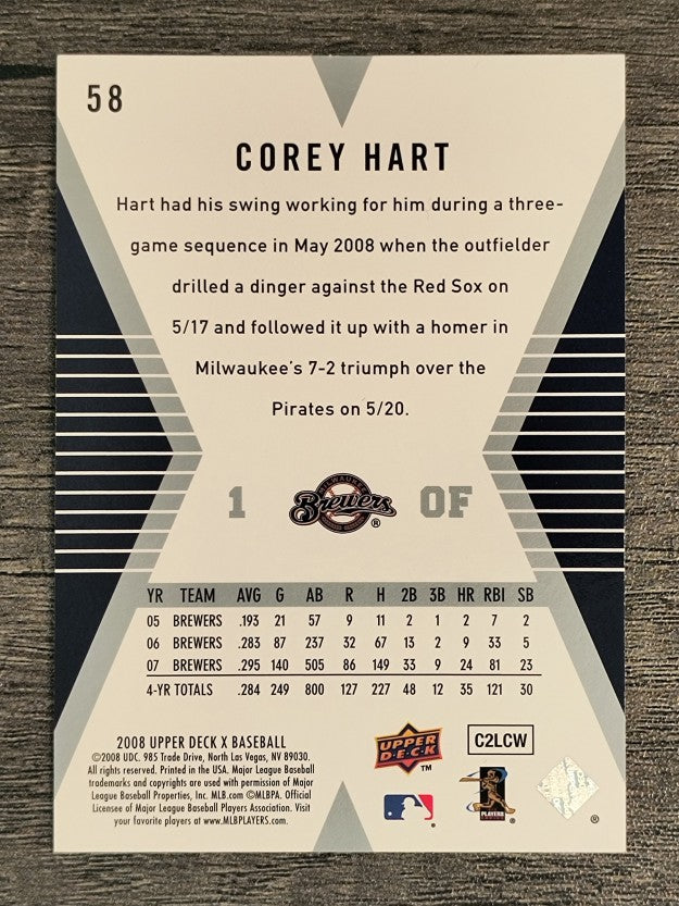 2008 Upper Deck X #58 Corey Hart