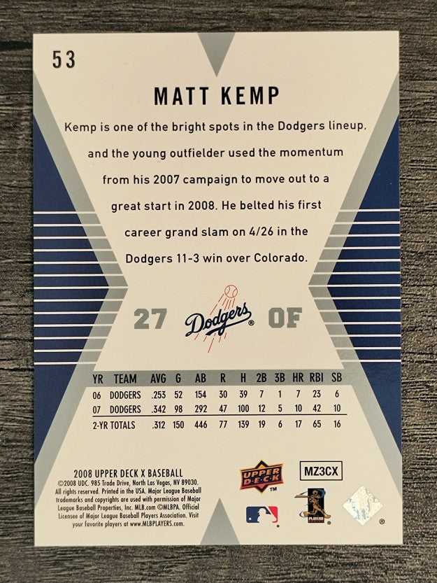 2008 Upper Deck X #53 Matt Kemp