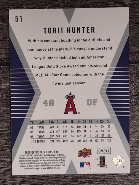 2008 Upper Deck X #51 Torii Hunter