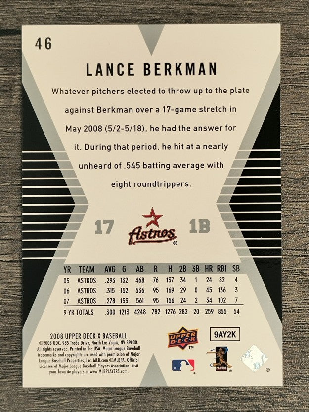 2008 Upper Deck X #46 Lance Berkman
