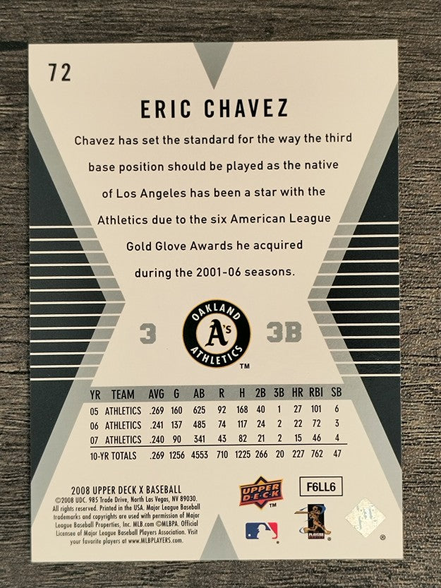 2008 Upper Deck X #72 Eric Chavez