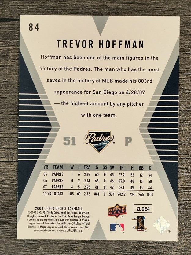 2008 Upper Deck X #84 Trevor Hoffman