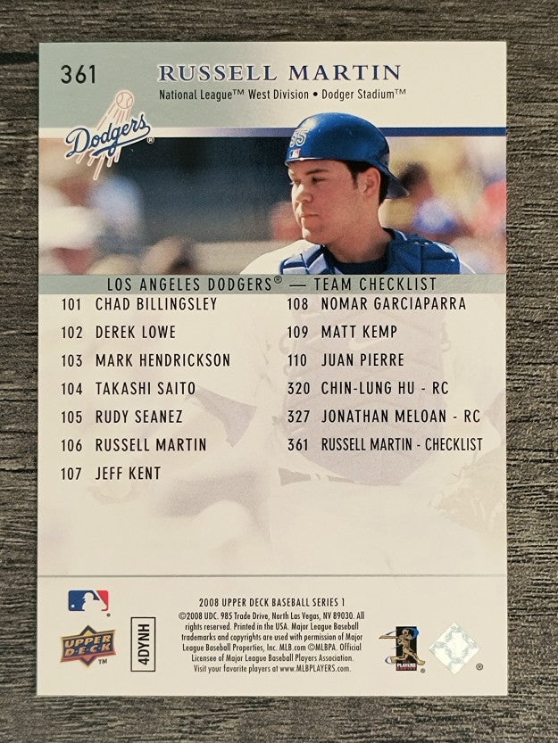 2008 Upper Deck #361 Russell Martin CL