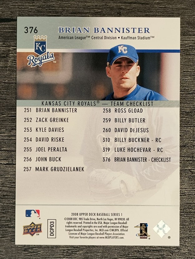 2008 Upper Deck #376 Brian Bannister CL