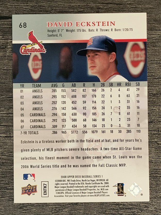 2008 Upper Deck #68 David Eckstein