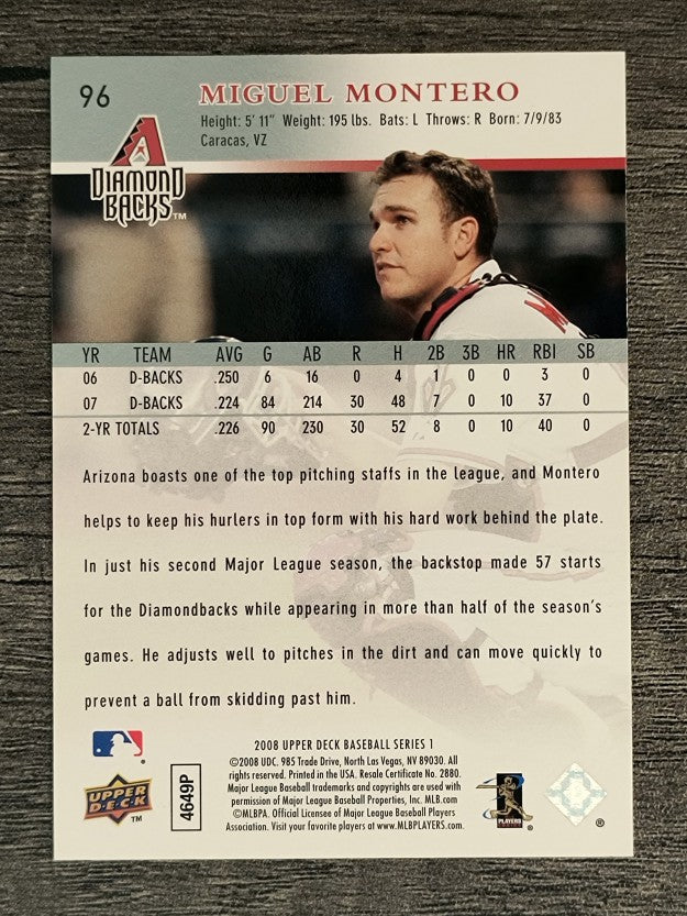 2008 Upper Deck #96 Miguel Montero