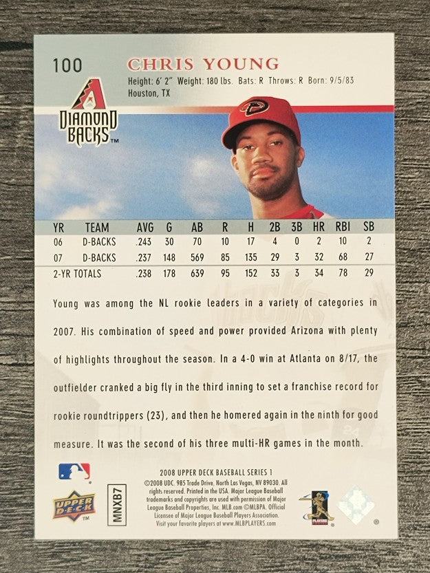 2008 Upper Deck #100 Chris B. Young