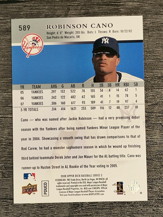 2008 Upper Deck #589 Robinson Cano