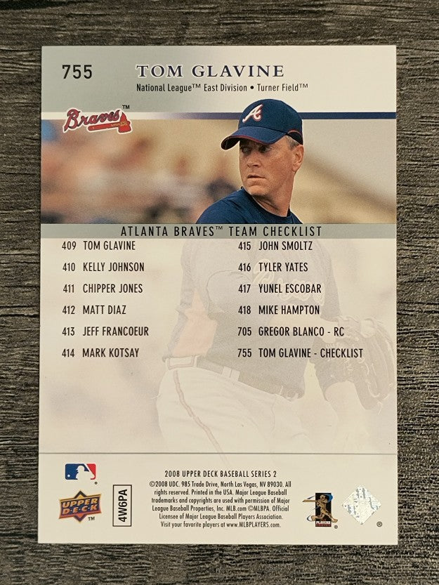 2008 Upper Deck #755 Tom Glavine CL