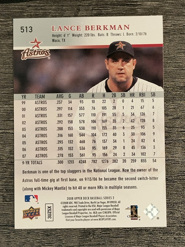 2008 Upper Deck #513 Lance Berkman