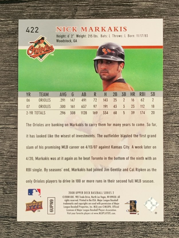 2008 Upper Deck #422 Nick Markakis