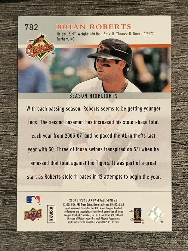 2008 Upper Deck #782 Brian Roberts SH