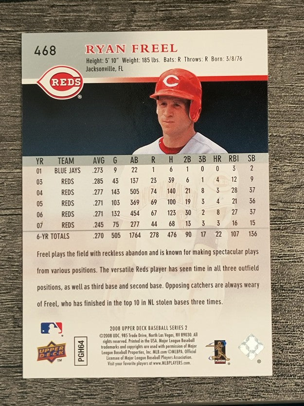 2008 Upper Deck #468 Ryan Freel