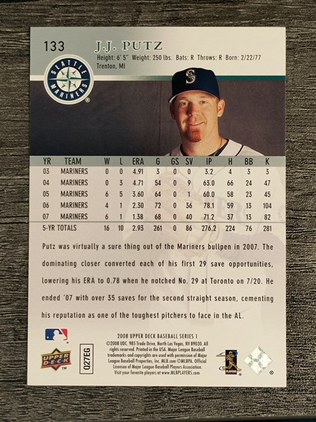 2008 Upper Deck #133 J.J. Putz