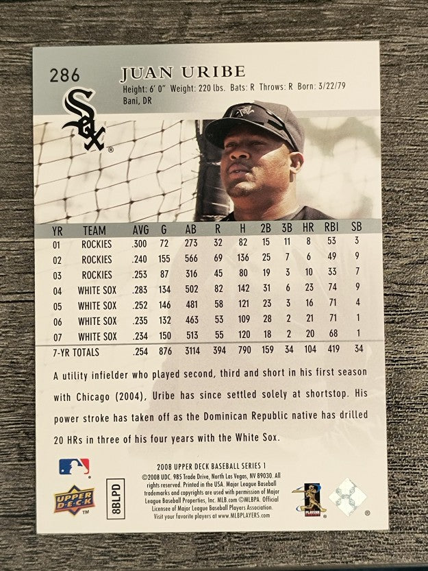 2008 Upper Deck #286 Juan Uribe