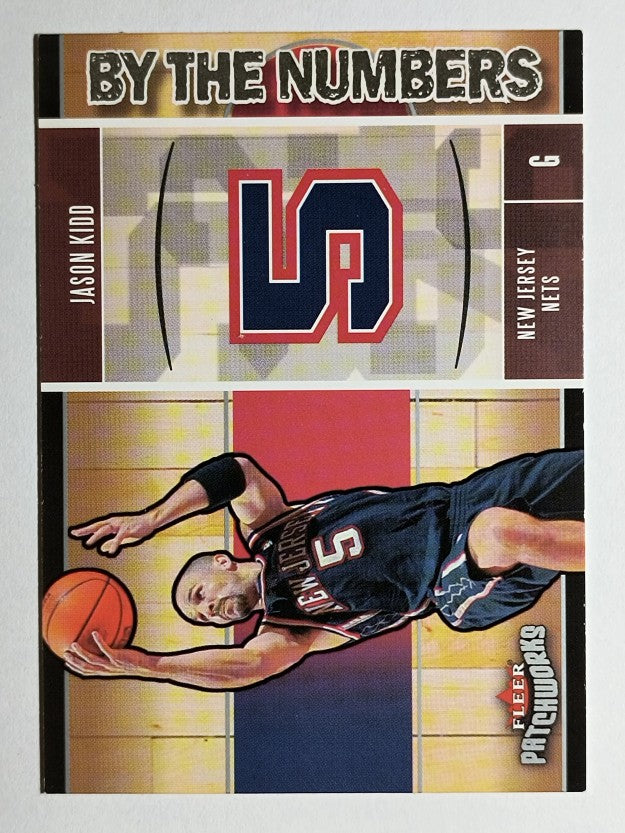 2003-04 Fleer Patchworks By The Numbers #14 Jason Kidd