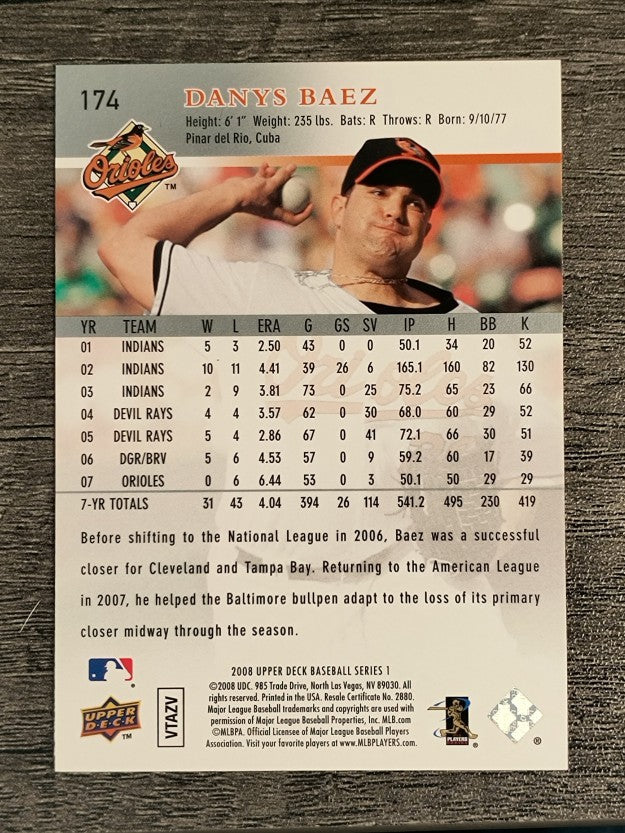 2008 Upper Deck #174 Danys Baez