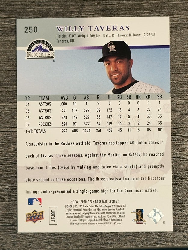 2008 Upper Deck #250 Willy Taveras