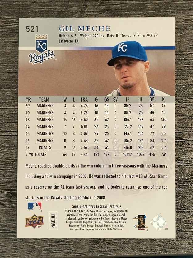 2008 Upper Deck #521 Gil Meche