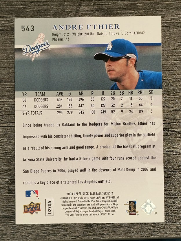 2008 Upper Deck #543 Andre Ethier