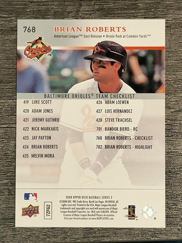 2008 Upper Deck #768 Brian Roberts CL