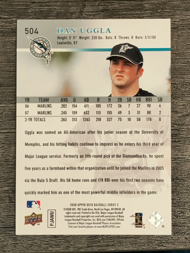 2008 Upper Deck #504 Dan Uggla