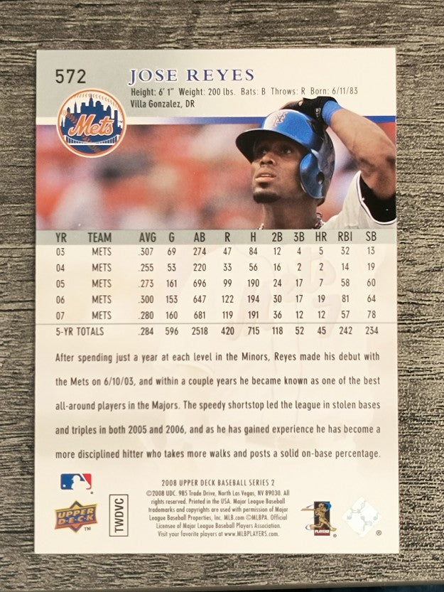2008 Upper Deck #572 Jose Reyes