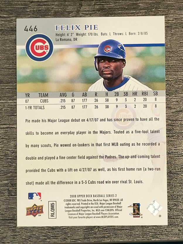 2008 Upper Deck #446 Felix Pie