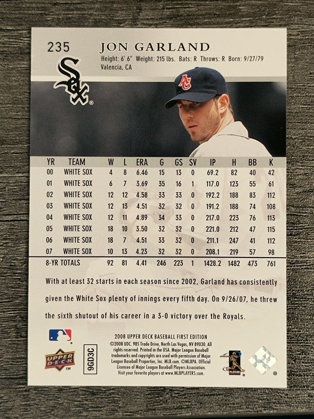 2008 Upper Deck First Edition #235 Jon Garland