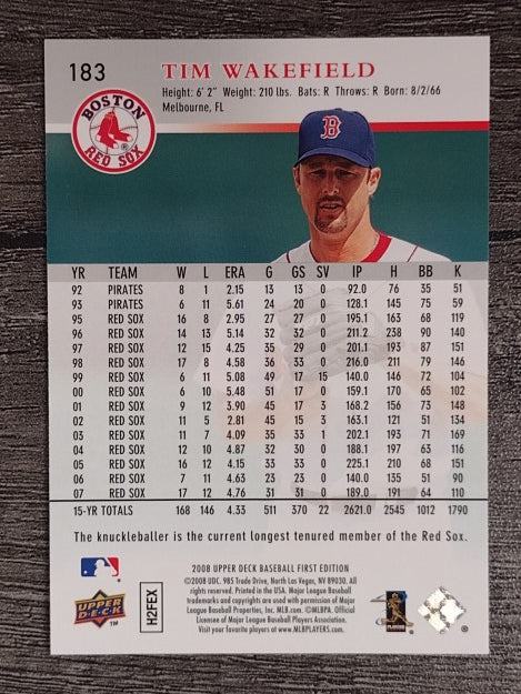 2008 Upper Deck First Edition #183 Tim Wakefield