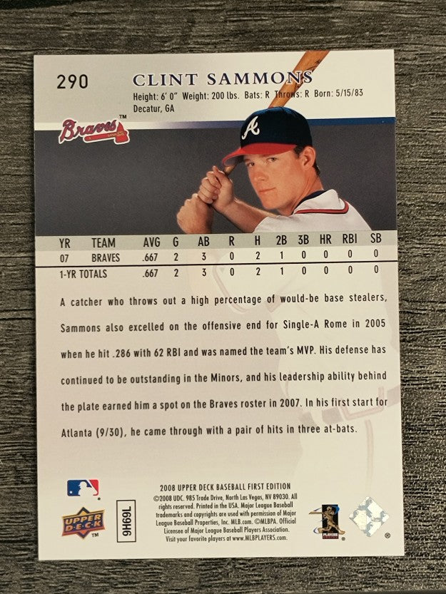 2008 Upper Deck First Edition #290 Clint Sammons