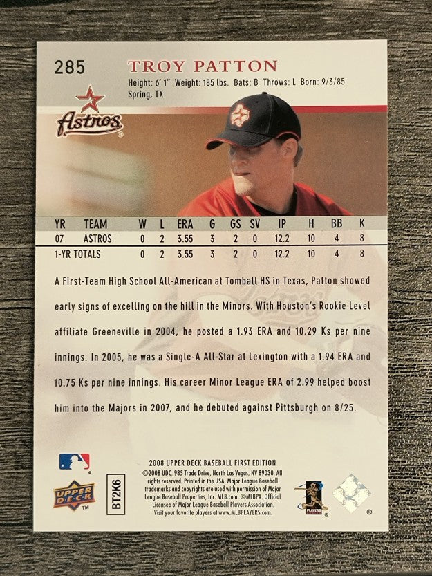 2008 Upper Deck First Edition #285 Troy Patton
