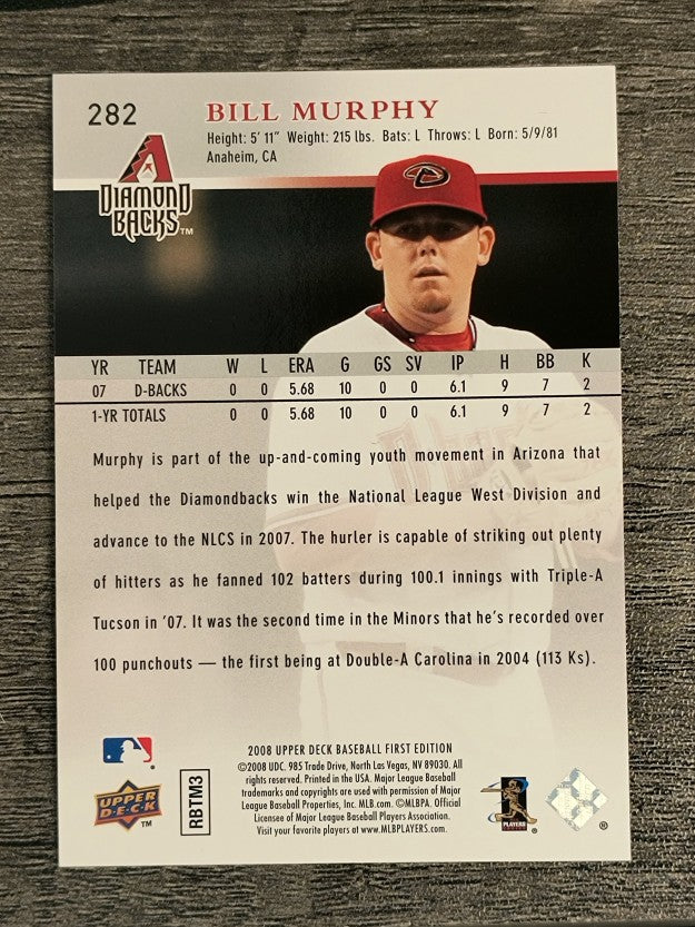 2008 Upper Deck First Edition #282 Bill Murphy
