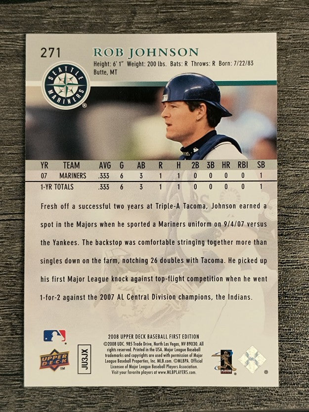 2008 Upper Deck First Edition #271 Rob Johnson