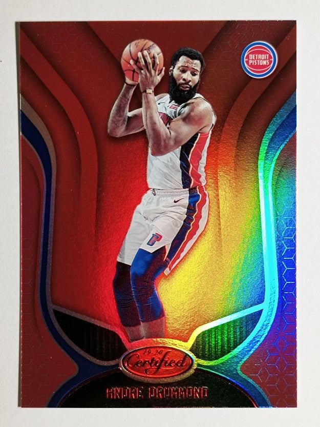 2019-20 Certified Mirror Red #49 Andre Drummond
