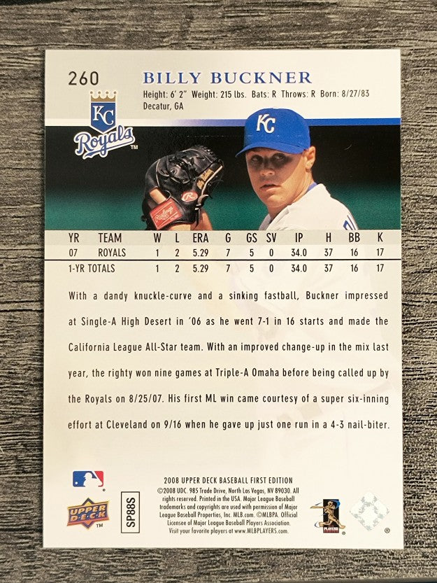 2008 Upper Deck First Edition #260 Billy Buckner