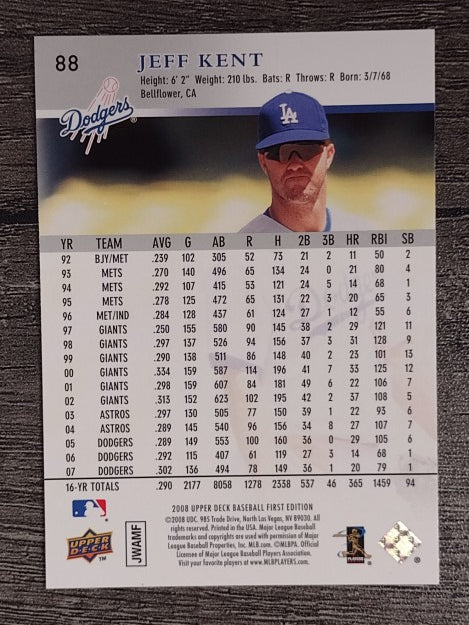 2008 Upper Deck First Edition #88 Jeff Kent