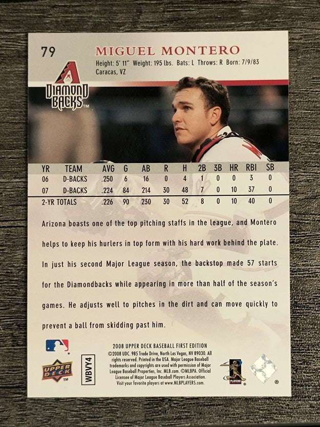 2008 Upper Deck First Edition #79 Miguel Montero