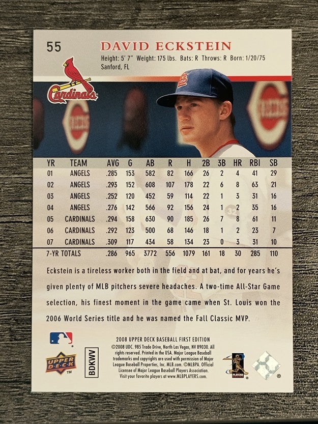 2008 Upper Deck First Edition #55 David Eckstein