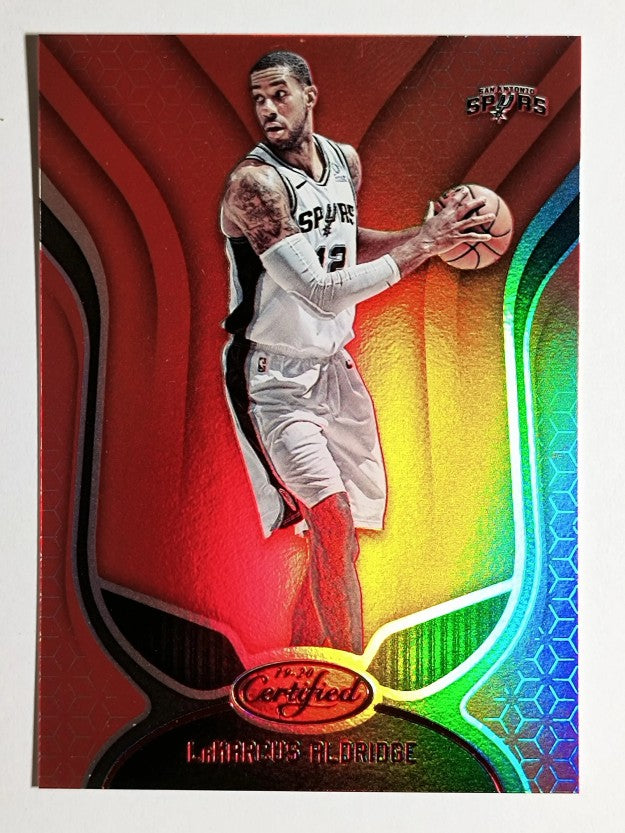 2019-20 Certified Mirror Red #34 LaMarcus Aldridge
