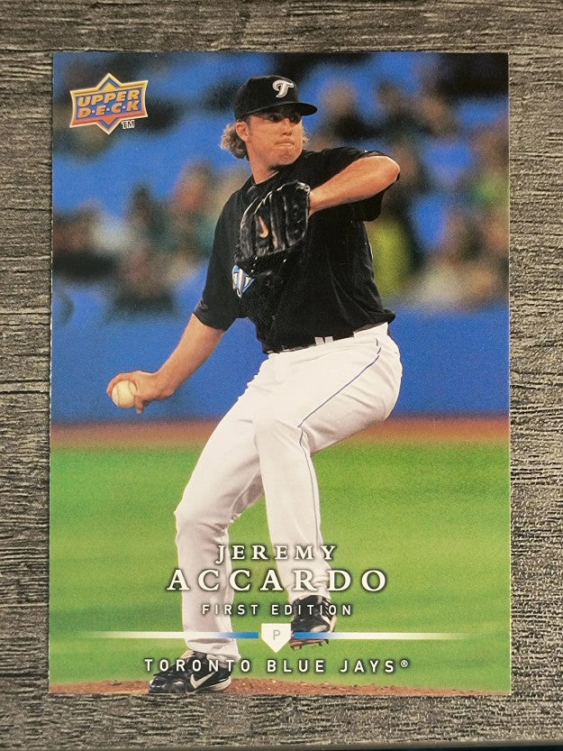 2008 Upper Deck First Edition #29 Jeremy Accardo