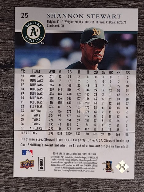 2008 Upper Deck First Edition #25 Shannon Stewart
