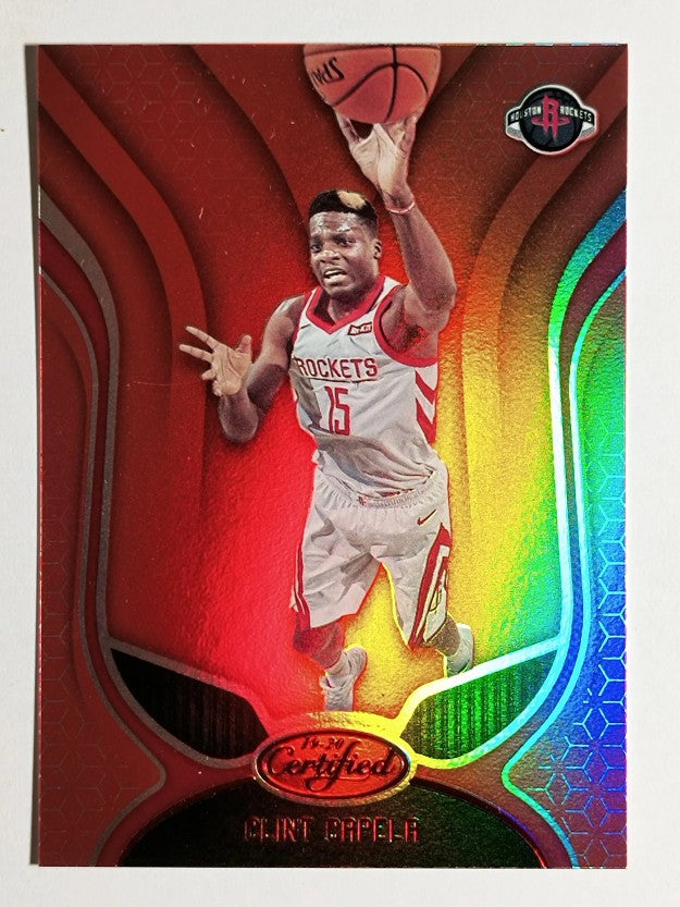 2019-20 Certified Mirror Red #25 Clint Capela