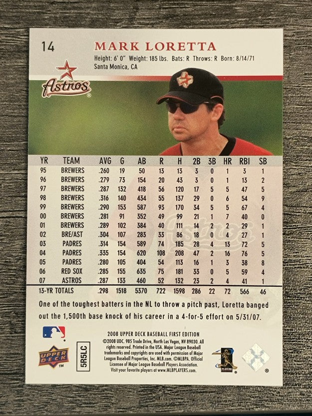 2008 Upper Deck First Edition #14 Mark Loretta