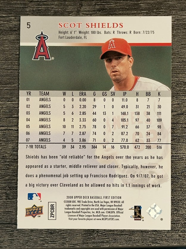 2008 Upper Deck First Edition #5 Scot Shields