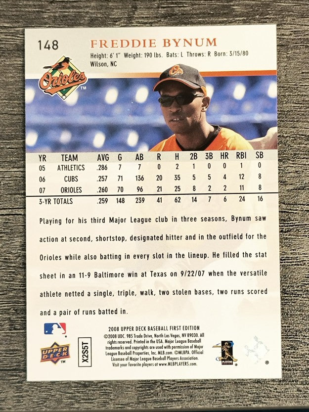 2008 Upper Deck First Edition #148 Freddie Bynum
