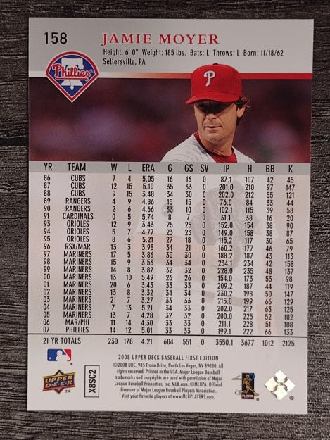2008 Upper Deck First Edition #158 Jamie Moyer