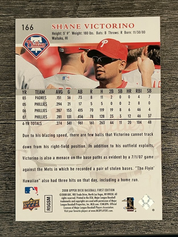 2008 Upper Deck First Edition #166 Shane Victorino