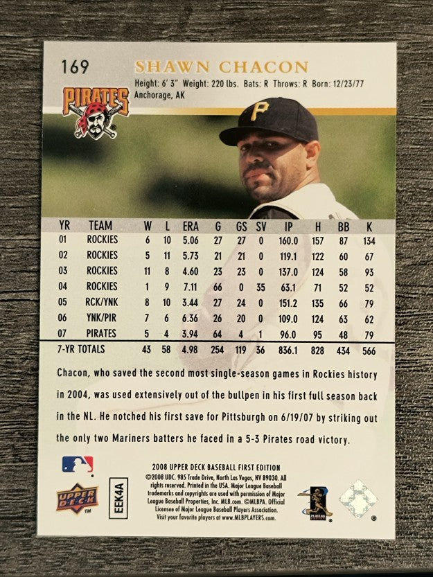2008 Upper Deck First Edition #169 Shawn Chacon
