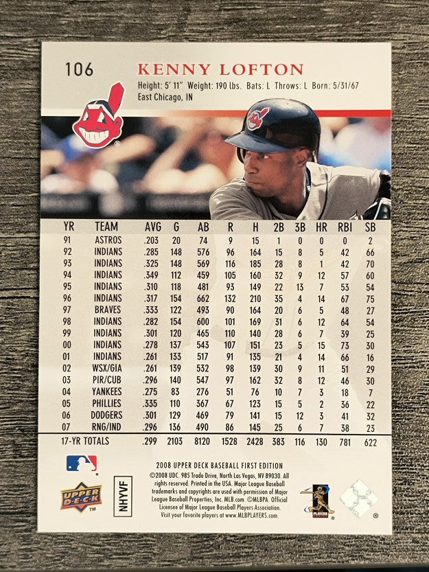 2008 Upper Deck First Edition #106 Kenny Lofton